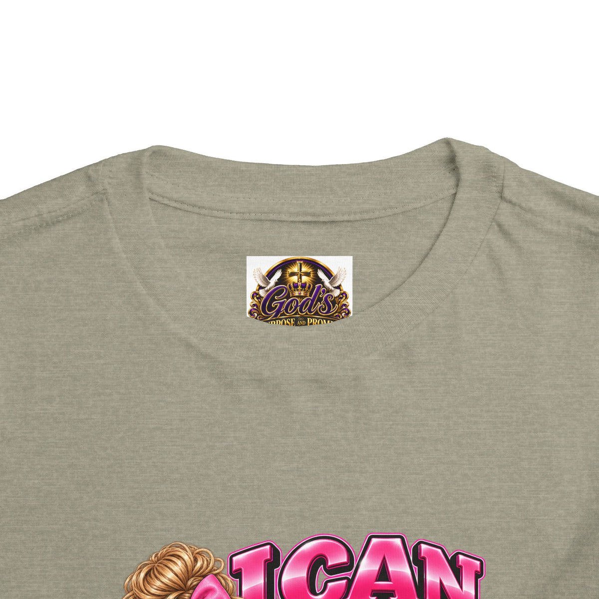 Toddler Tee — "I Can Count to Five But I Can Only Tie My Shoe" Cute Girl Graphic