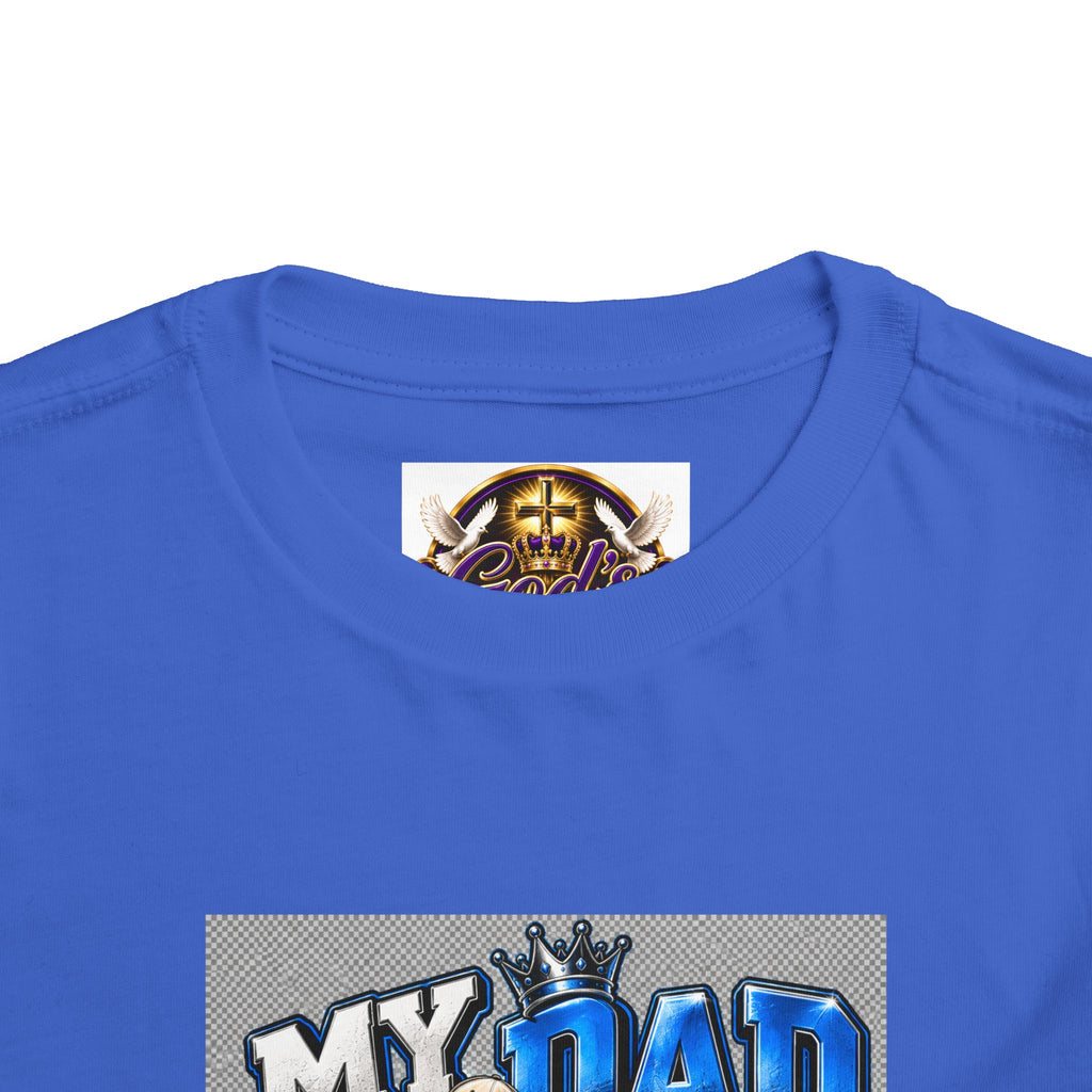 Toddler Tee — "My Dad Is My Hero" Firefighter Design