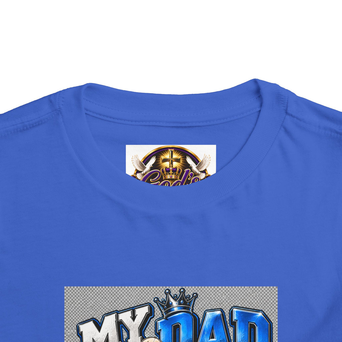 Toddler Tee — "My Dad Is My Hero" Firefighter Design