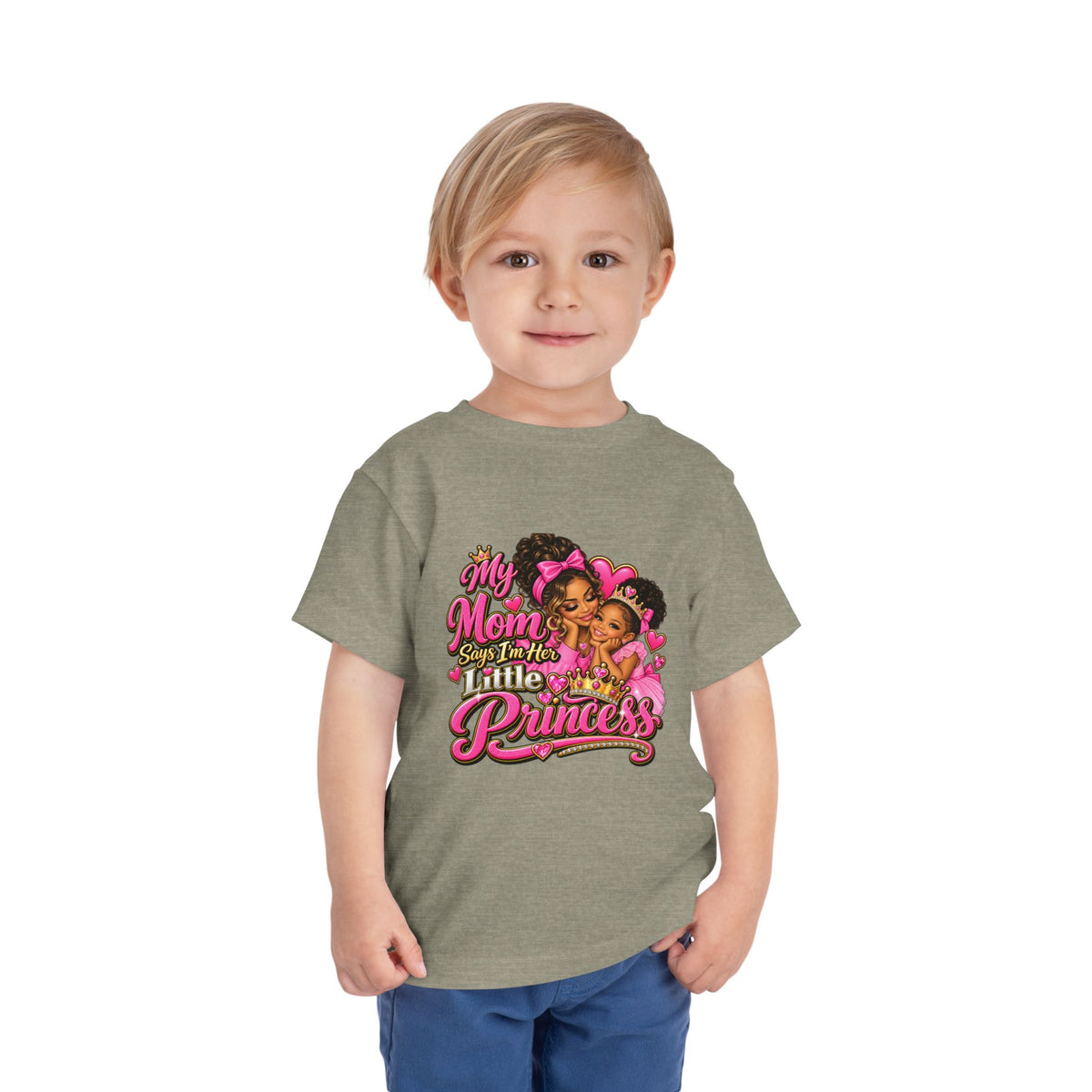 Toddler Tee — “My Mom Calls Me Her Little Princess” Cute Pink Princess Graphic