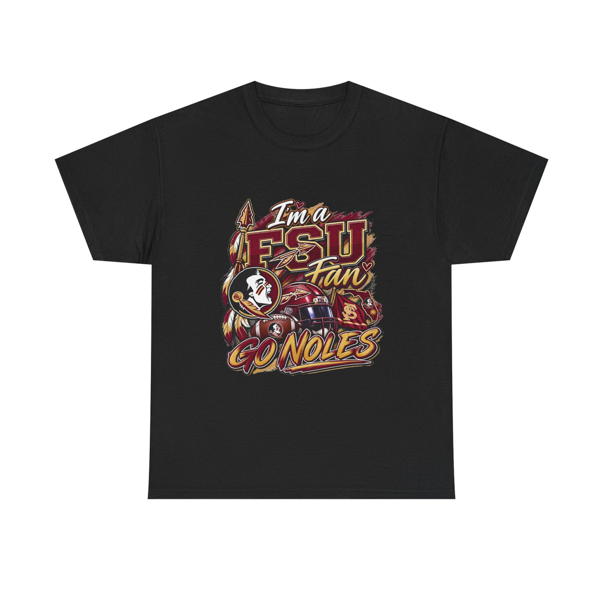 FSU Fan Tee – "I'm a FS U Fan Go Noles" Florida State Seminoles Graphic T-Shirt