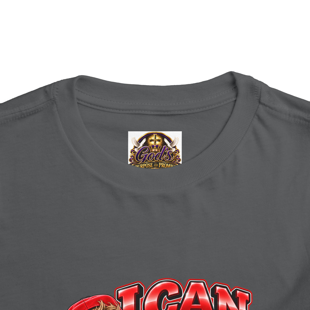 Toddler Tee — "I Can Count to Five But I Can Only Tie My Shoe" Cute Boy Graphic