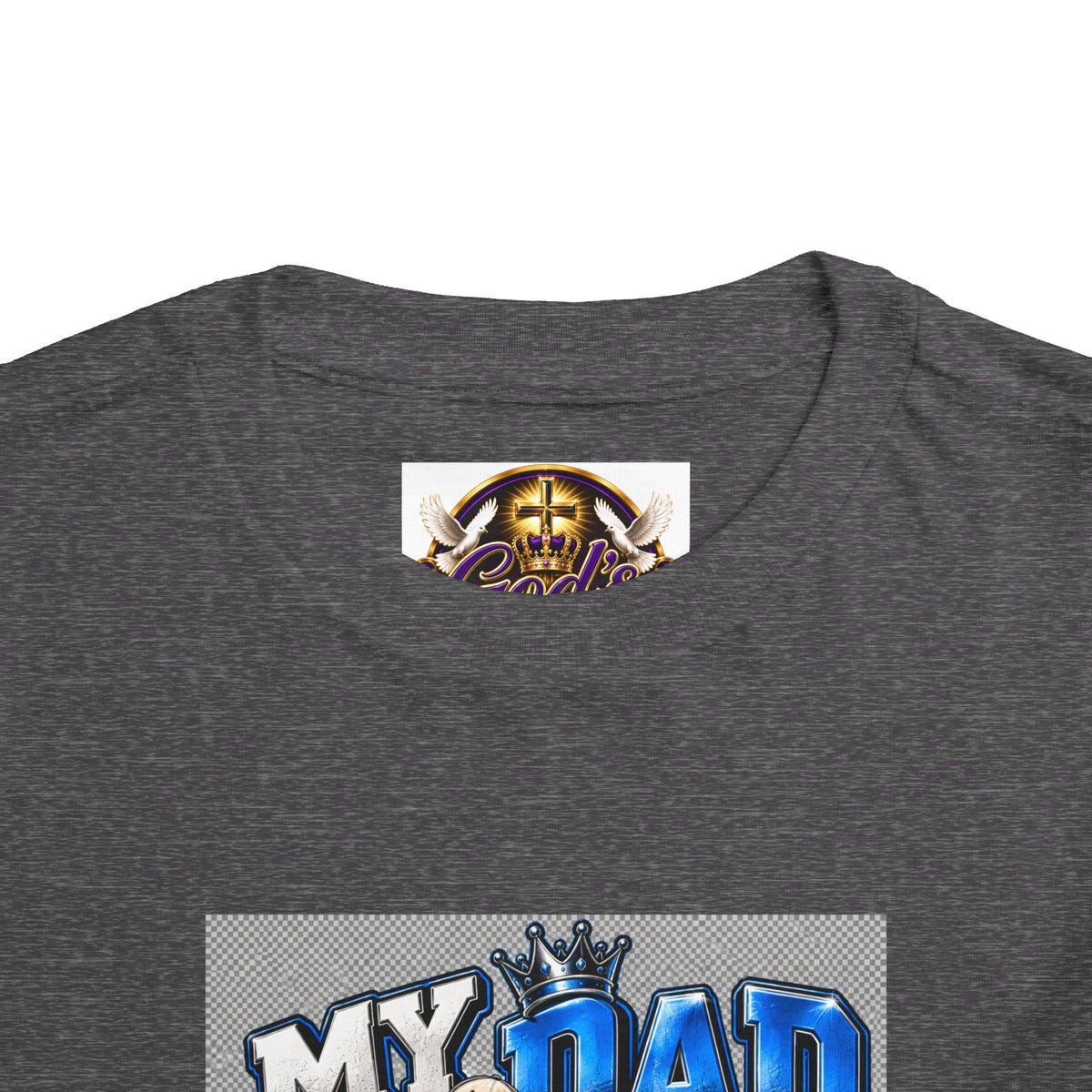Toddler Tee — "My Dad Is My Hero" Firefighter Design