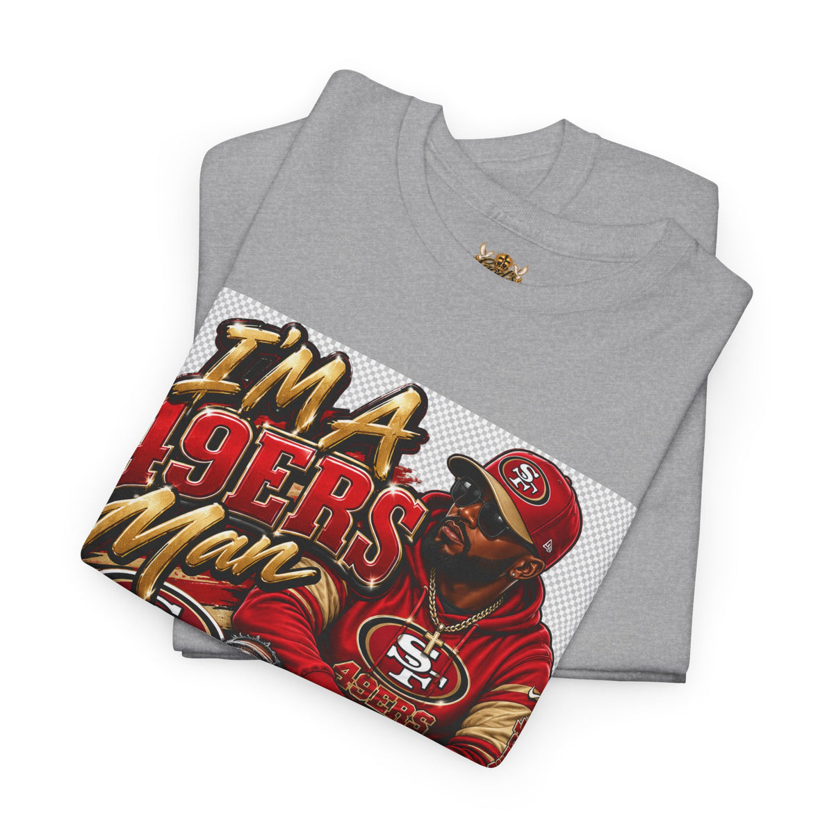 49ers Fan T‑Shirt — "I'm a 49ers Man" Graphic Tee with "Go Niners" Back