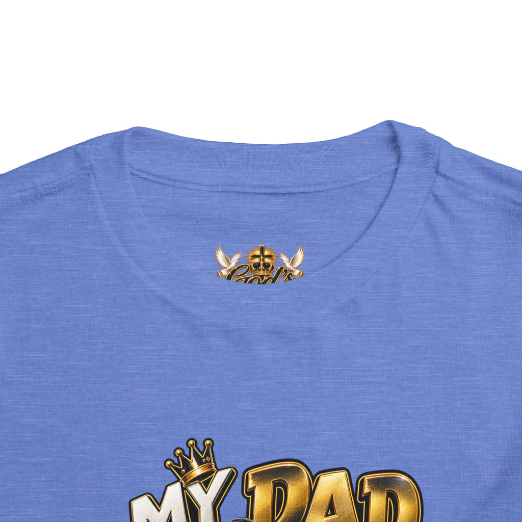 Toddler Tee — "My Dad Is My Hero" Firefighter Design