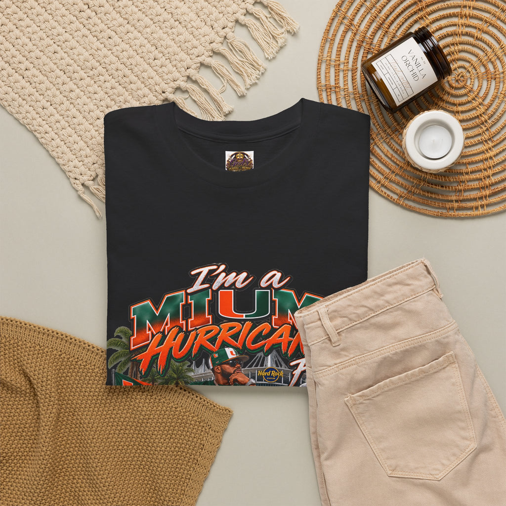 Miami Hurricanes Fan T-Shirt – “I’m a Miami Hurricane Fan All Day” Game Day Tee