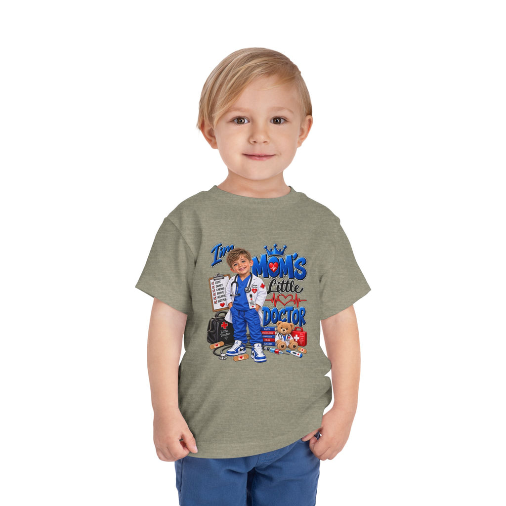 Toddler Tee — Mom's Little Doctor Graphic Shirt