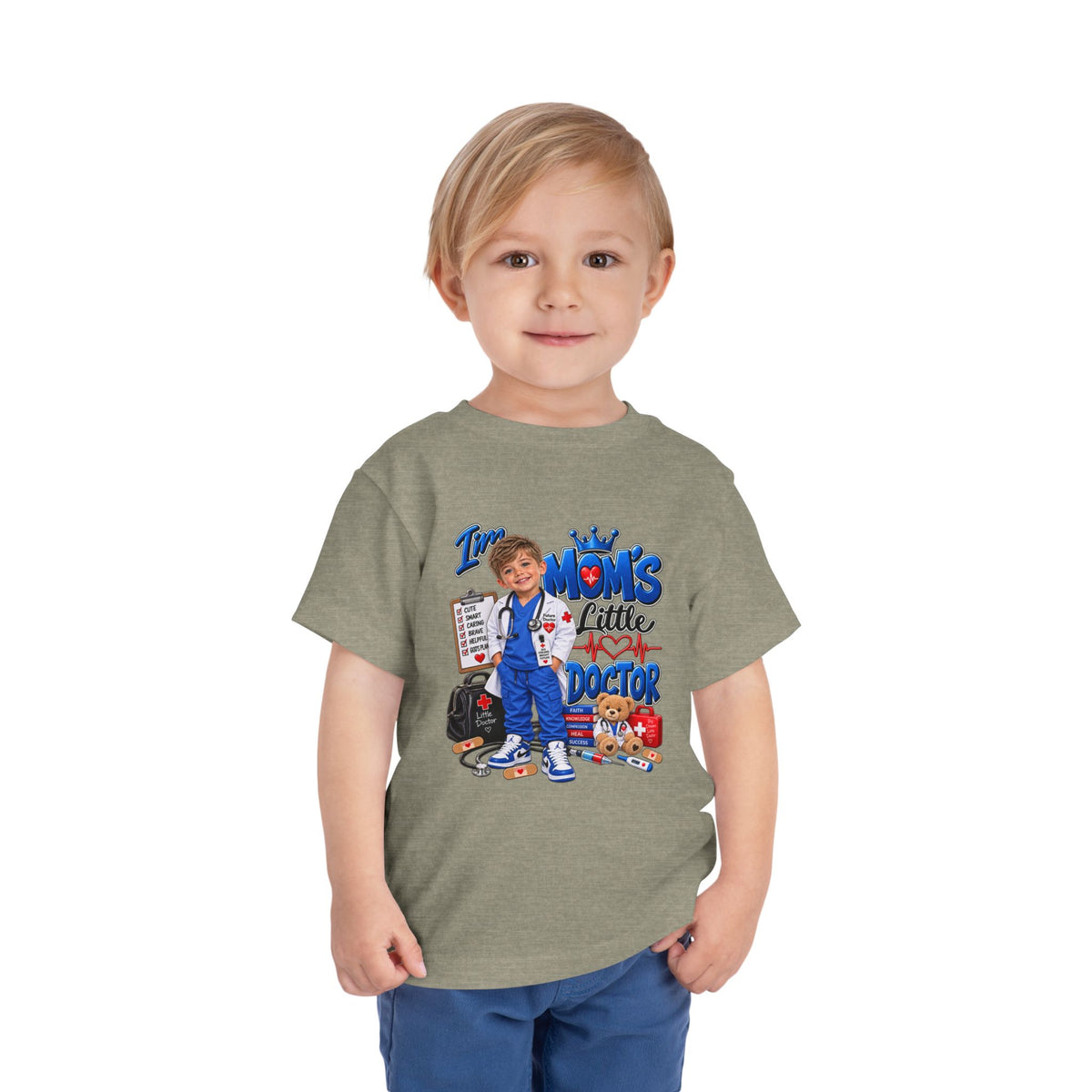 Toddler Tee — Mom's Little Doctor Graphic Shirt
