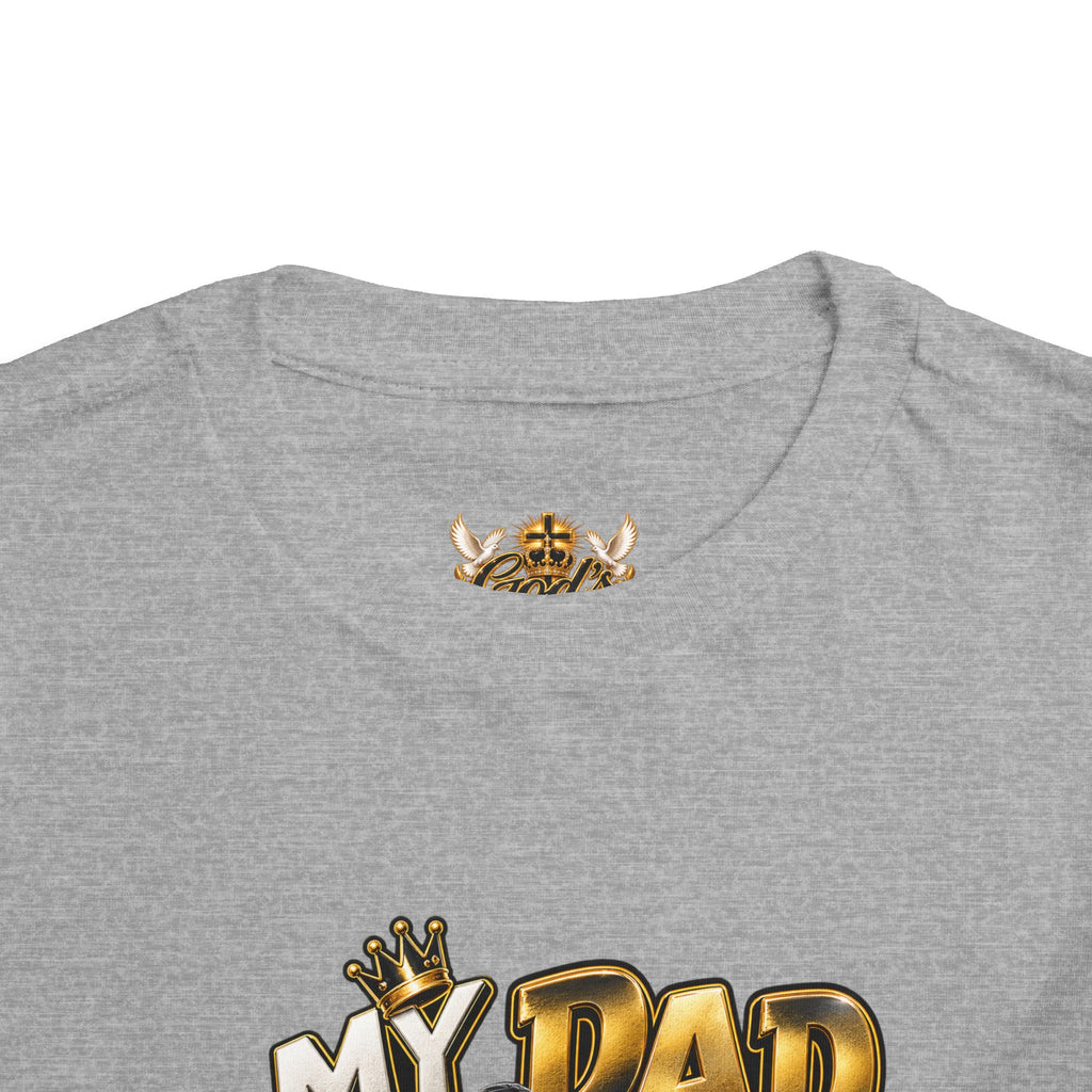 Toddler Tee — "My Dad Is My Hero" Firefighter Design