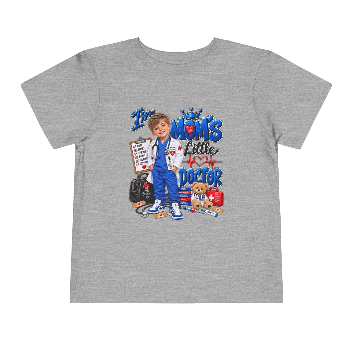 Toddler Tee — Mom's Little Doctor Graphic Shirt