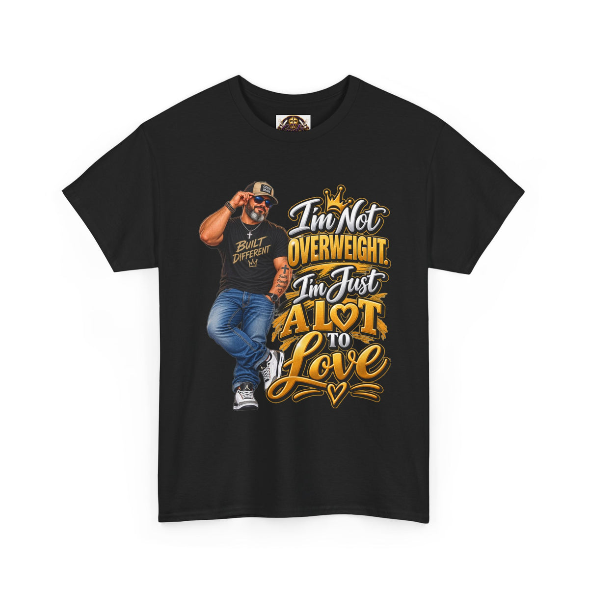 Graphic Tee — "I’m Not Overweight I’m Just A Lot To Love" Plus-Size Pride Shirt