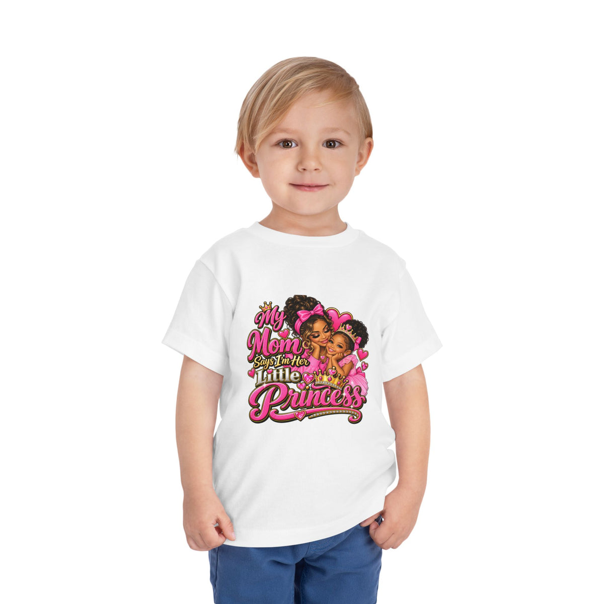 Toddler Tee — “My Mom Calls Me Her Little Princess” Cute Pink Princess Graphic