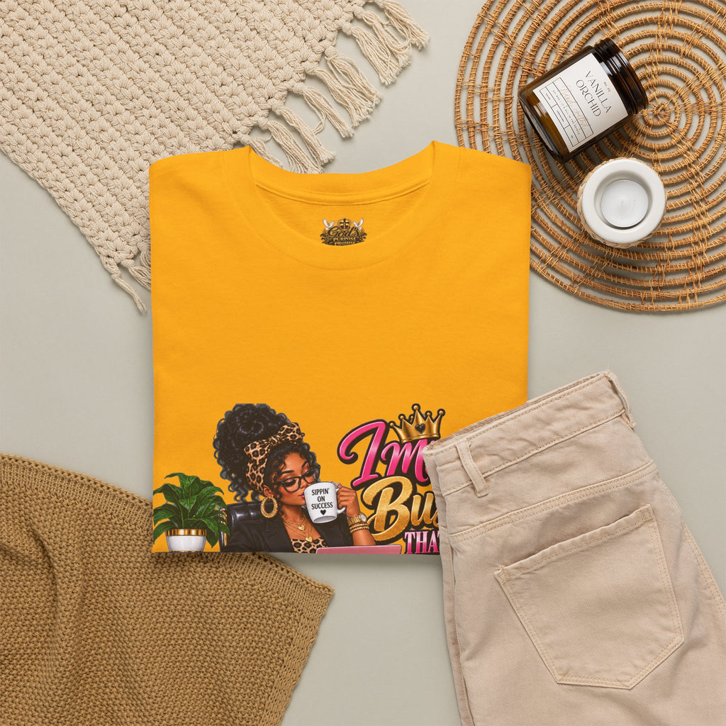 Boss Woman Tee – "Mind the Business, Baby Pays Me" Graphic T-Shirt