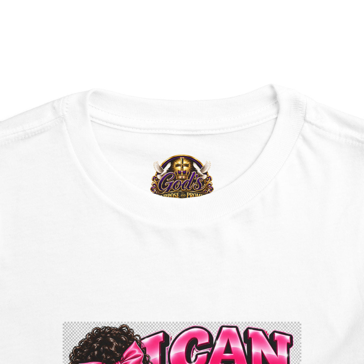 Toddler Tee — "I Can Count to Five But I Can Only Tie My Shoe" Cute Girl Graphic