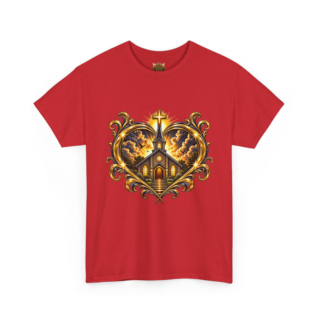 Church Heart Tee — "Church in the Heart of the City" Christian Graphic T-Shirt