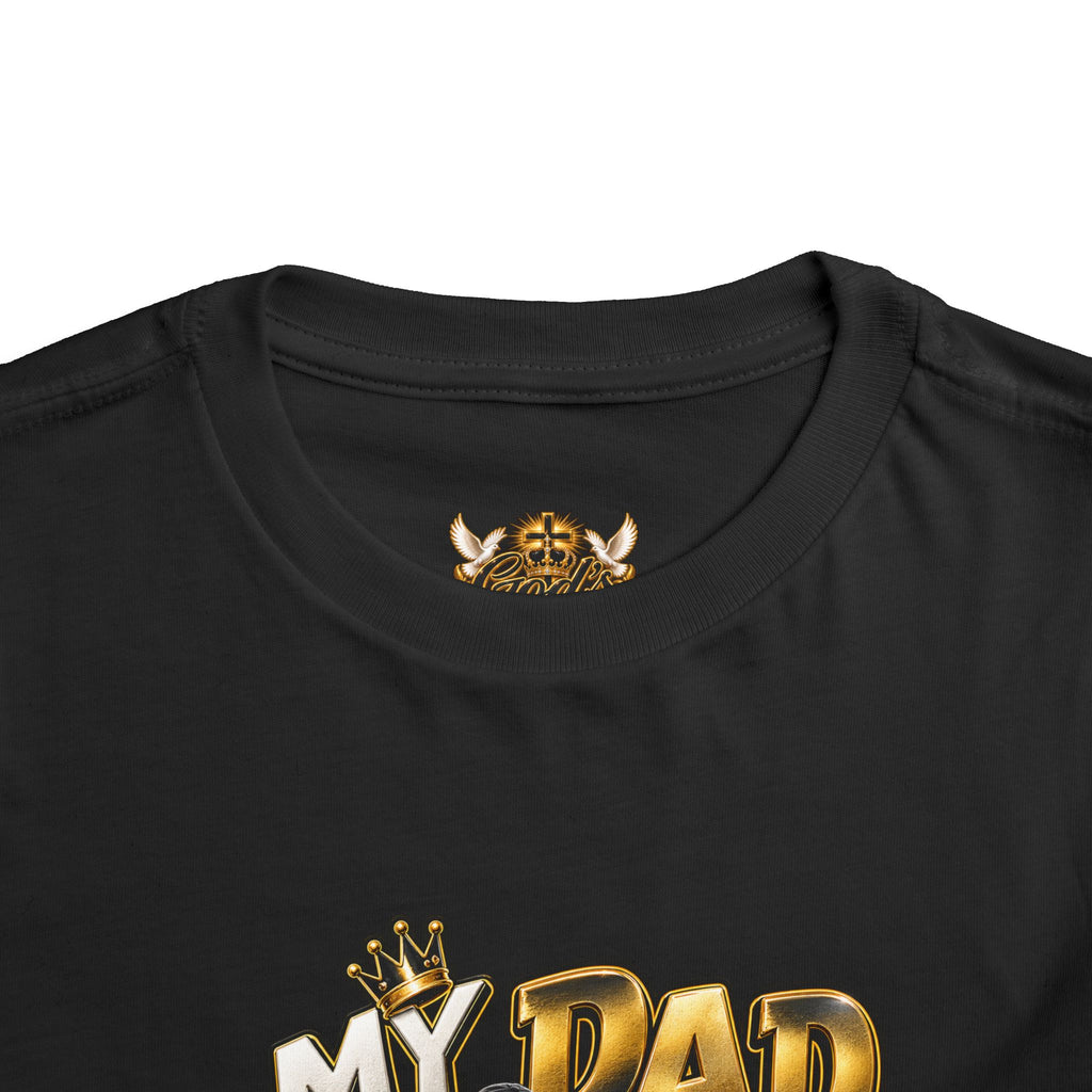 Toddler Tee — "My Dad Is My Hero" Firefighter Design