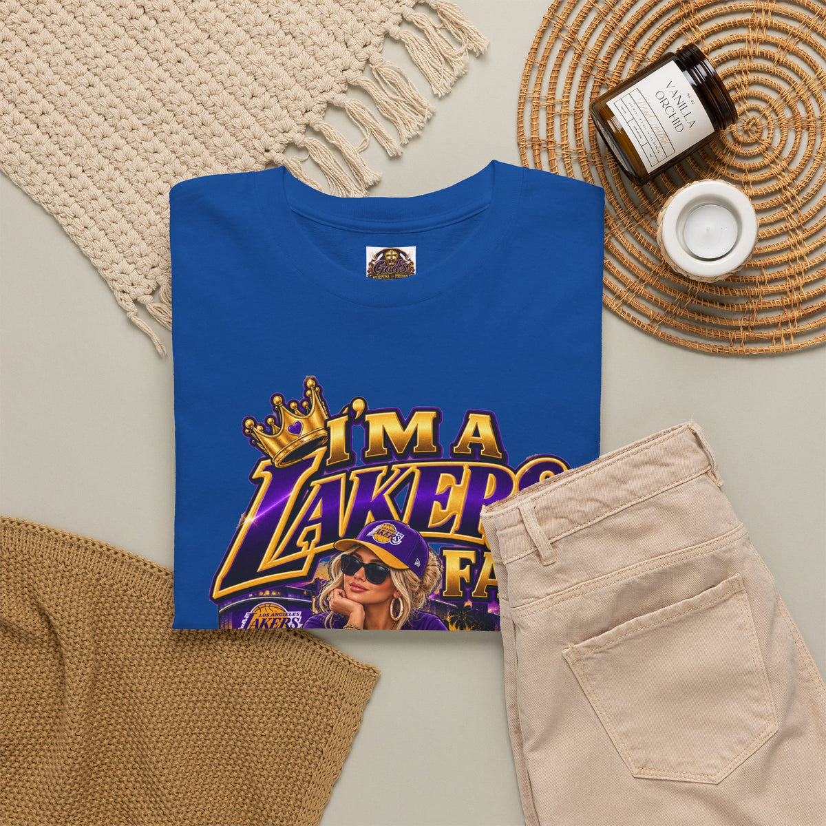 Lakers Fan T-Shirt — "I’m a Lakers Fan" Front & "Lakers For Life" Back