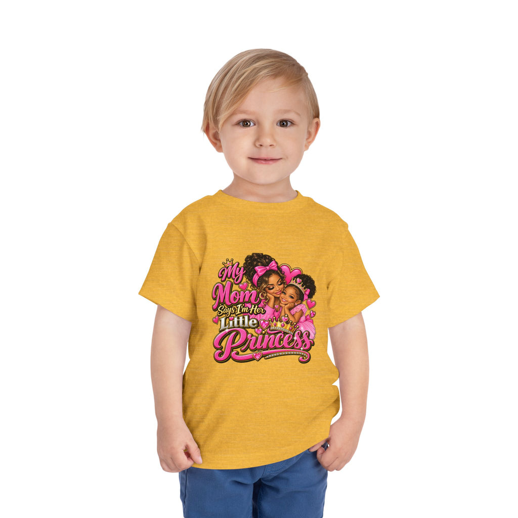 Toddler Tee — “My Mom Calls Me Her Little Princess” Cute Pink Princess Graphic