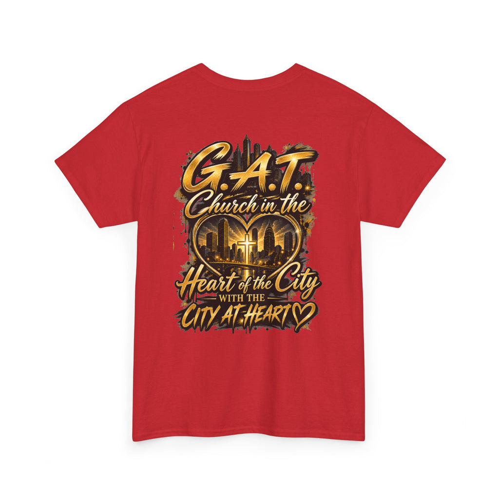 Church Heart Tee — "Church in the Heart of the City" Christian Graphic T-Shirt