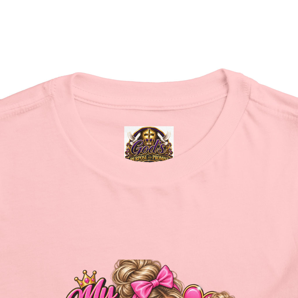 Toddler Tee — “My Mom Says I’m Her Little Princess” Pink Princess Graphic