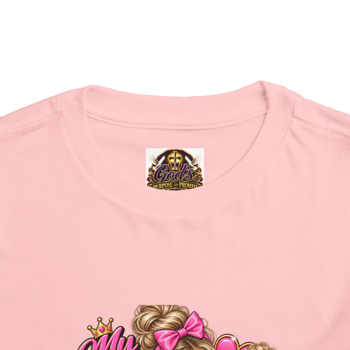Toddler Tee — “My Mom Says I’m Her Little Princess” Pink Princess Graphic