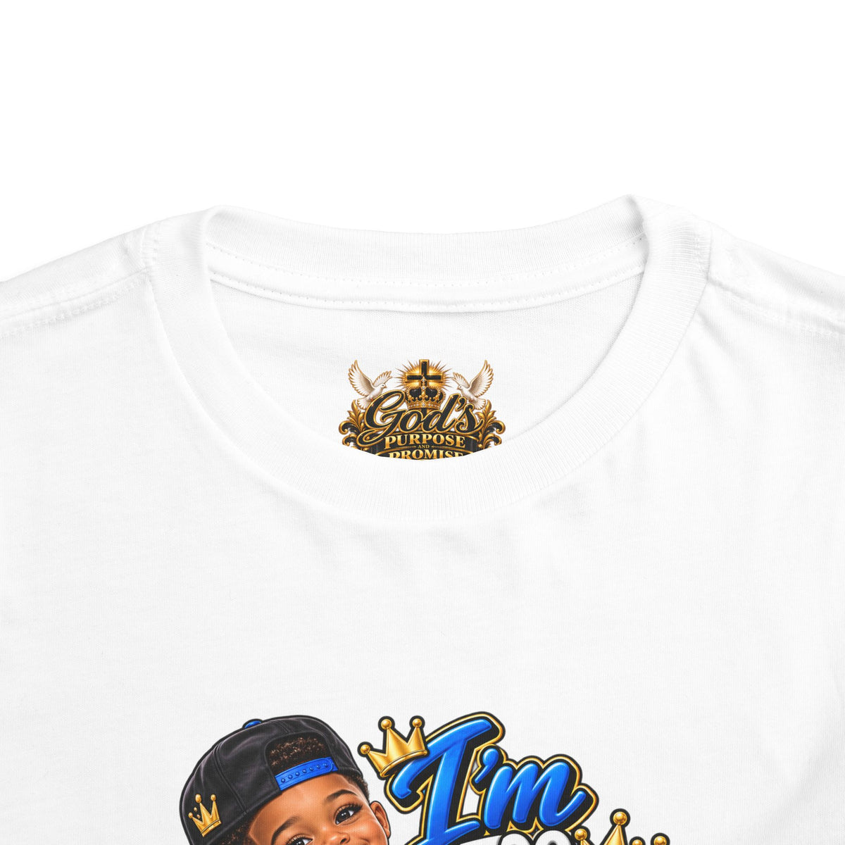 Toddler Tee — “I’m Too Cute to Be Mom’s Problem Child” Cute Boy Graphic
