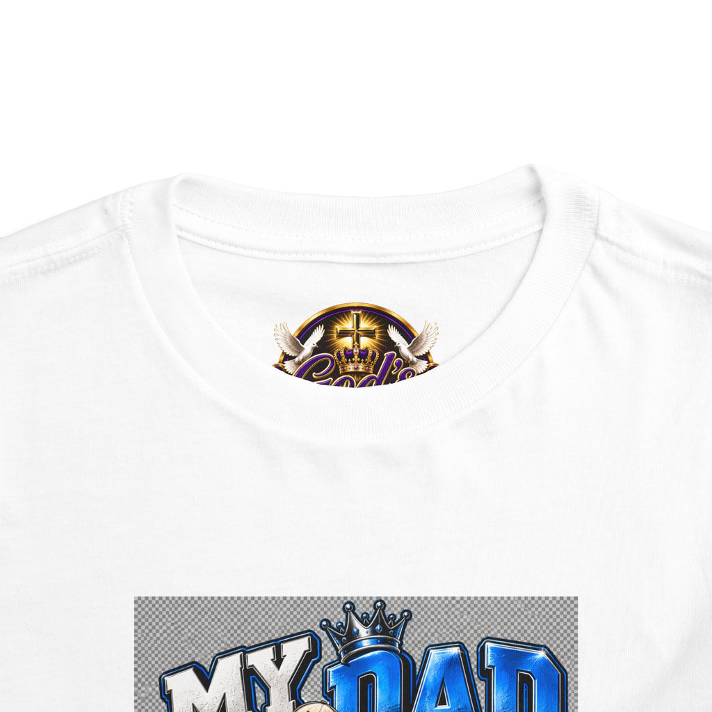 Toddler Tee — "My Dad Is My Hero" Firefighter Design
