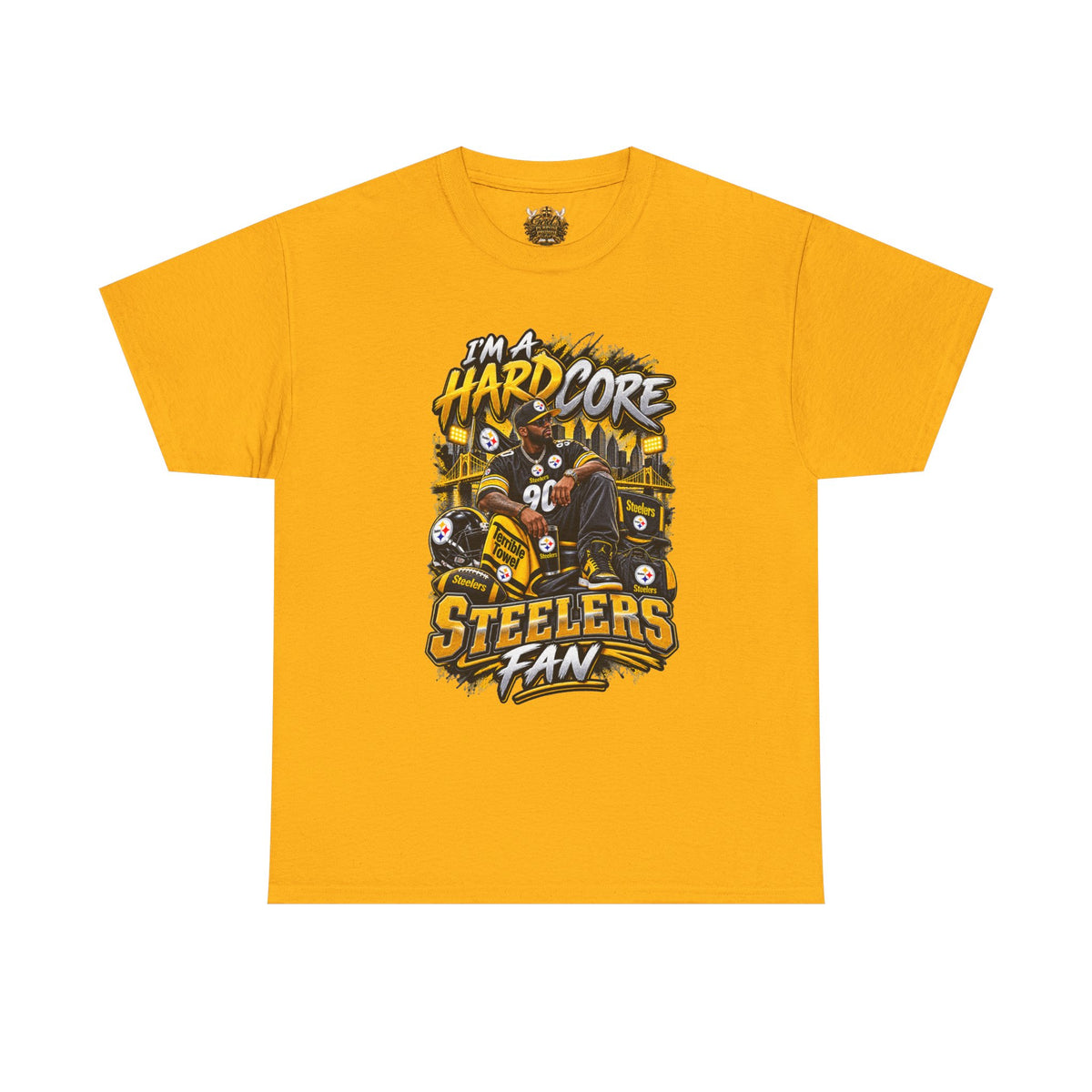 Hardcore Steelers Fan T-Shirt — Retro Pittsburgh Football Tee