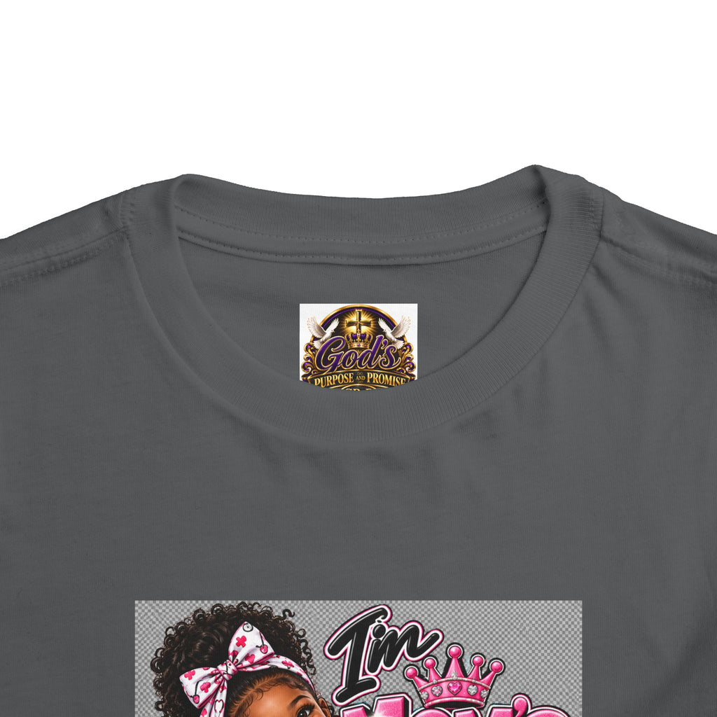 Toddler Tee - "I'm Mom's Little Doctor" Cute Kids Medical Play Graphic Shirt