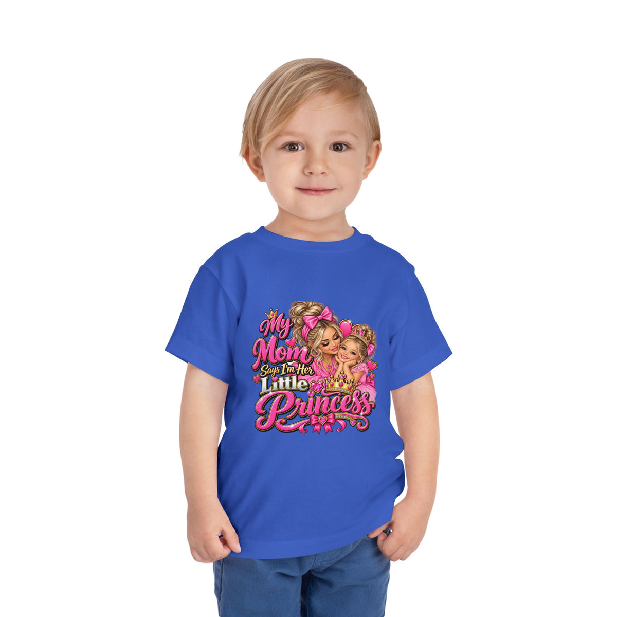 Toddler Tee — “My Mom Says I’m Her Little Princess” Pink Princess Graphic