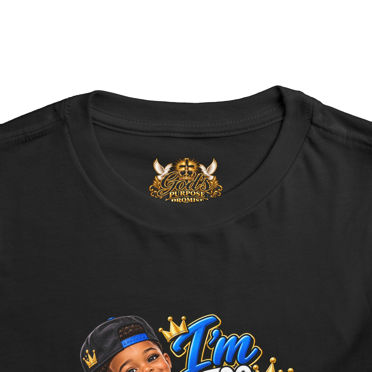 Toddler Tee — “I’m Too Cute to Be Mom’s Problem Child” Cute Boy Graphic