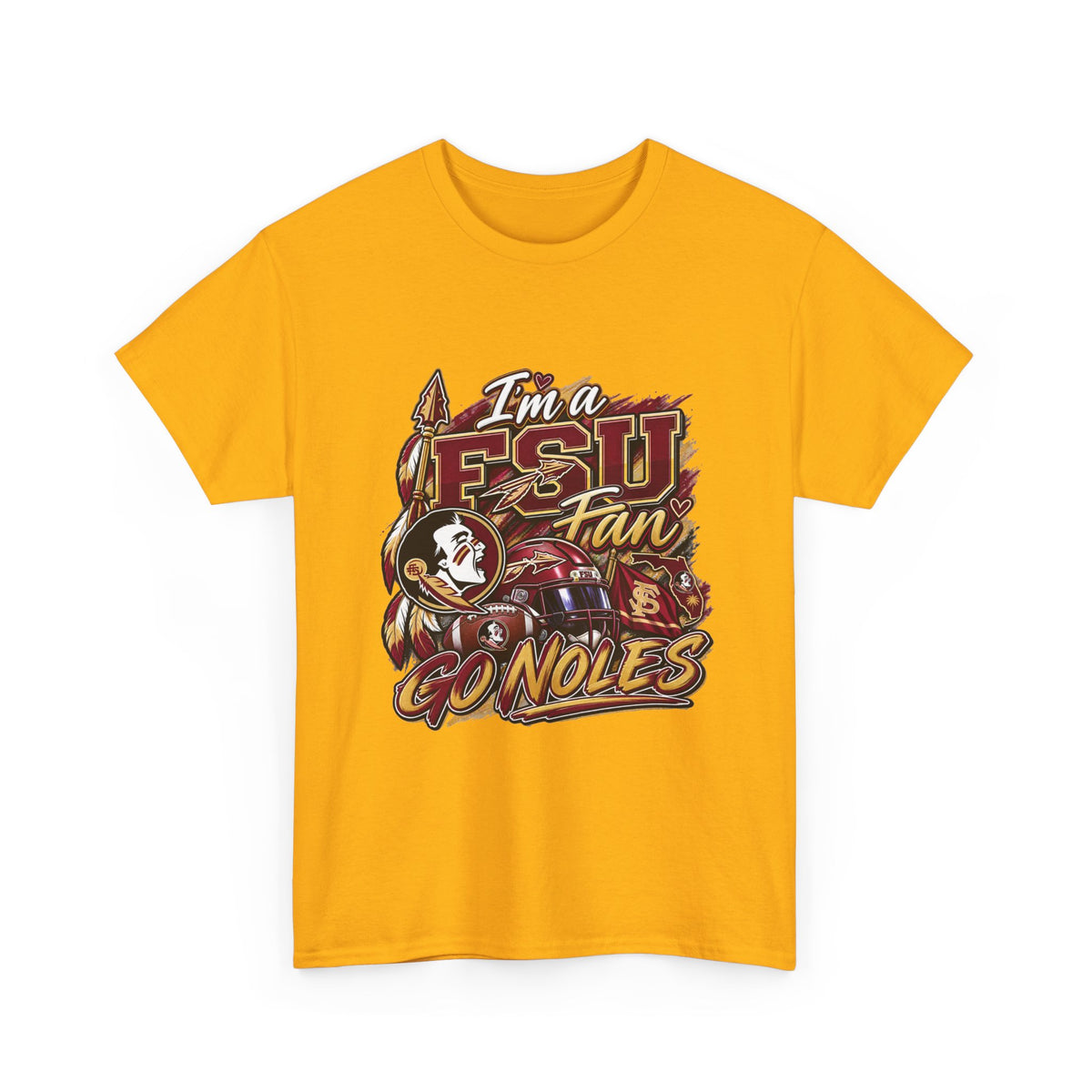 FSU Fan Tee – "I'm a FS U Fan Go Noles" Florida State Seminoles Graphic T-Shirt