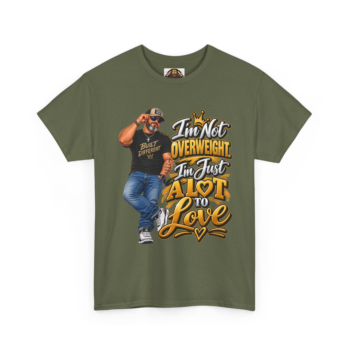 Graphic Tee — "I’m Not Overweight I’m Just A Lot To Love" Plus-Size Pride Shirt