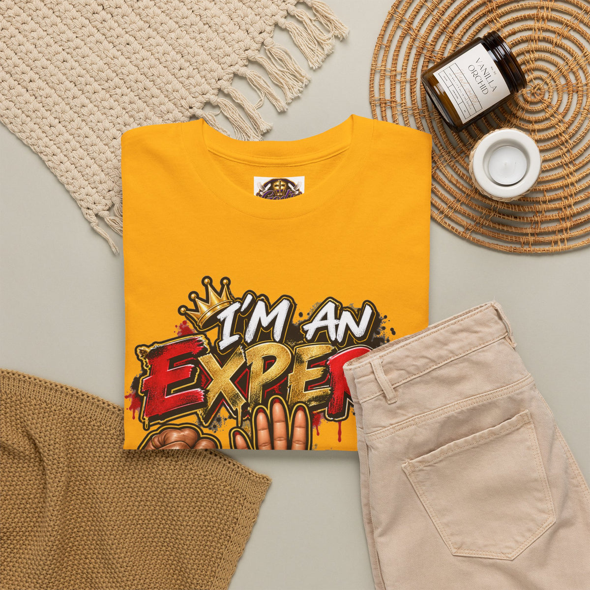 Rock Paper Scissors Expert T-Shirt – Funny Game Hands Graphic Tee