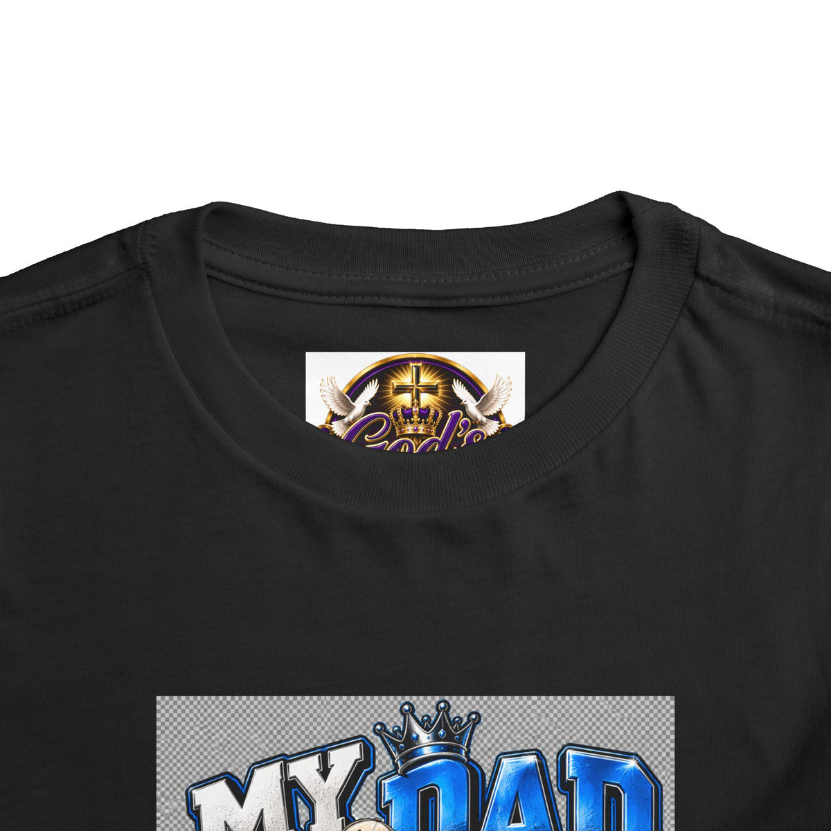 Toddler Tee — "My Dad Is My Hero" Firefighter Design