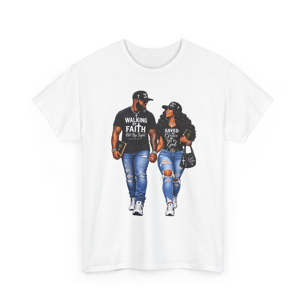 Couple Walking Faith & Saved T-Shirt