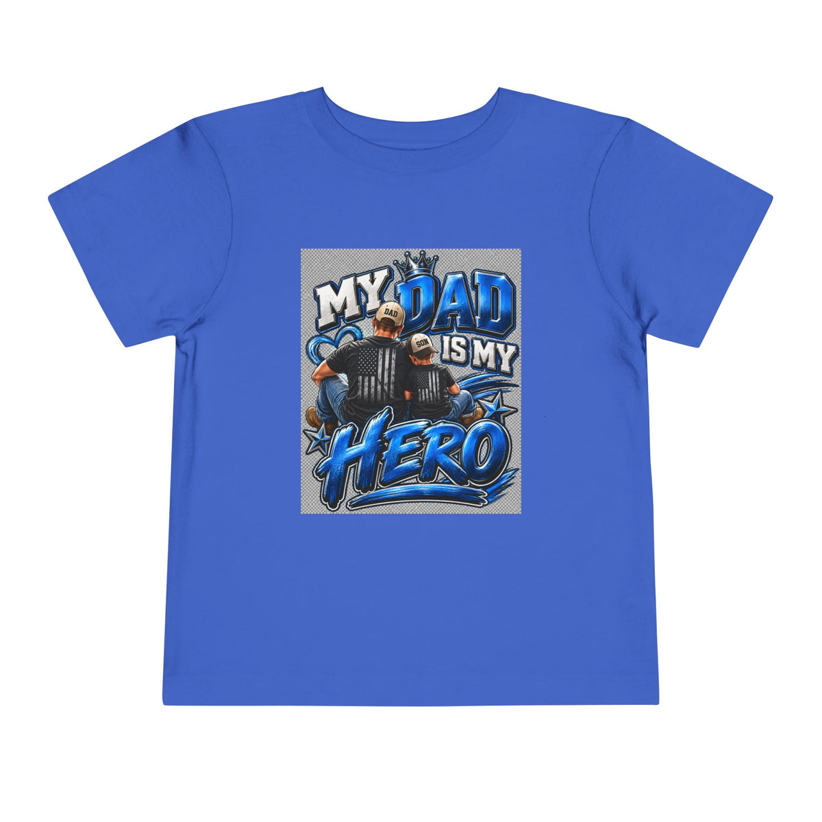 Toddler Tee — "My Dad Is My Hero" Firefighter Design