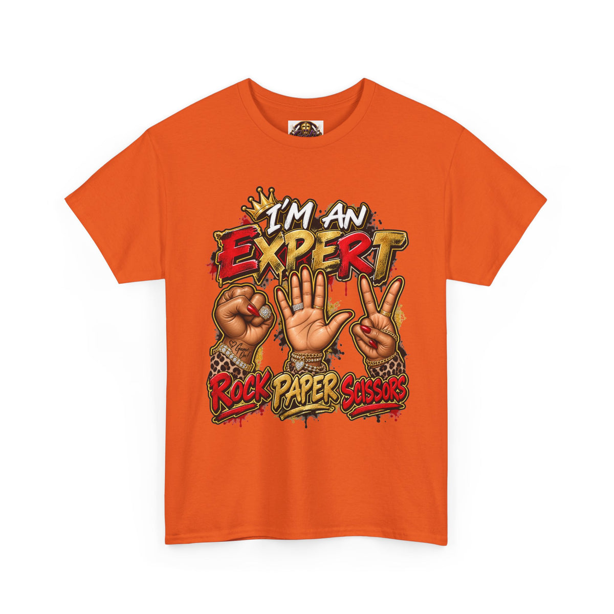 Rock Paper Scissors Expert T-Shirt – Funny Game Hands Graphic Tee