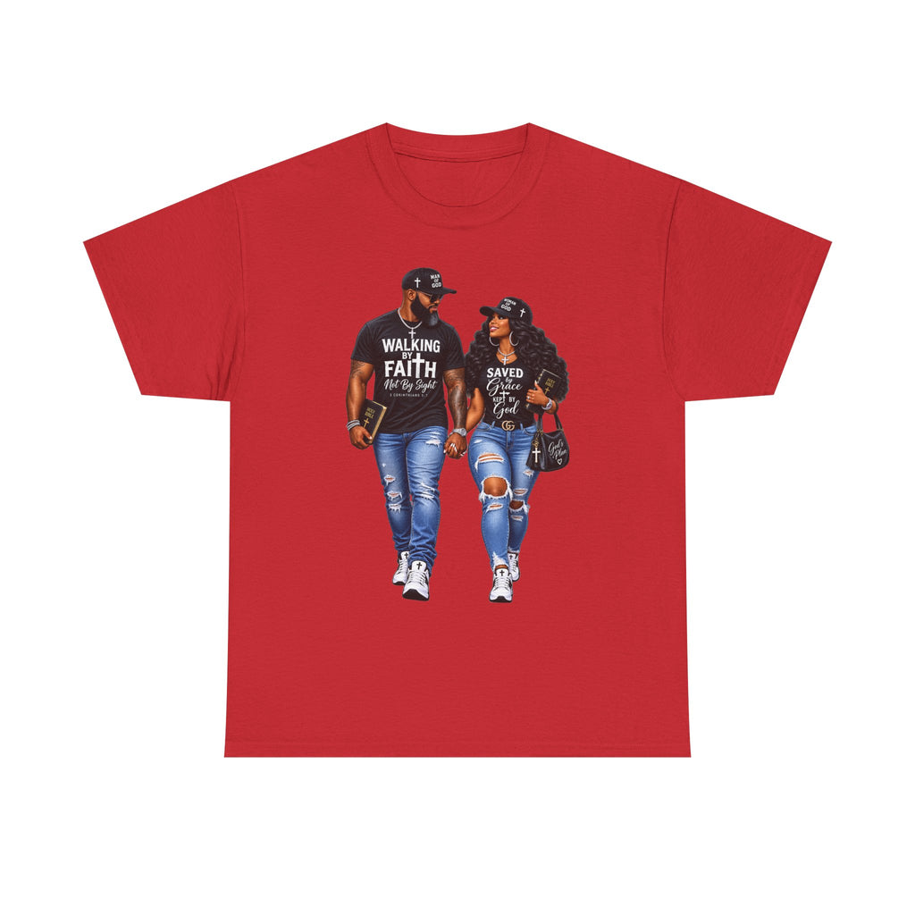 Couple Walking Faith & Saved T-Shirt