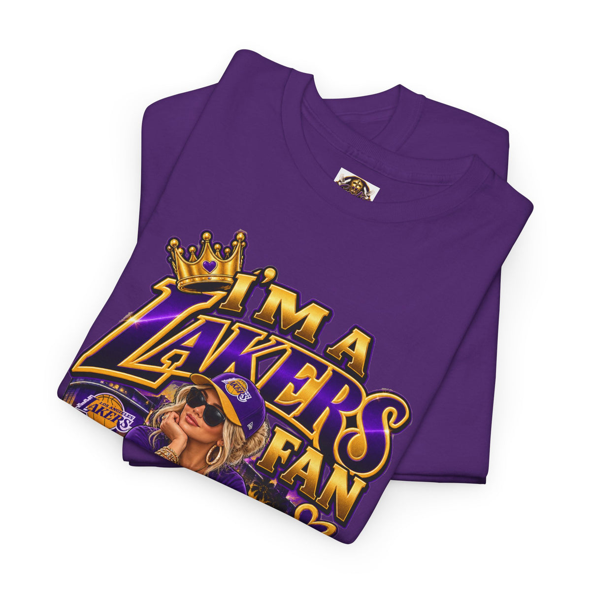 Lakers Fan T-Shirt — "I’m a Lakers Fan" Front & "Lakers For Life" Back