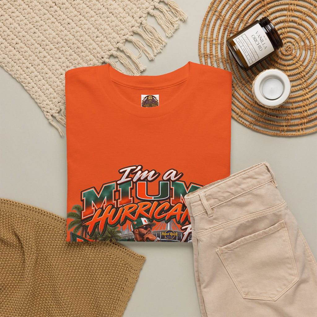 Miami Hurricanes Fan T-Shirt – “I’m a Miami Hurricane Fan All Day” Game Day Tee