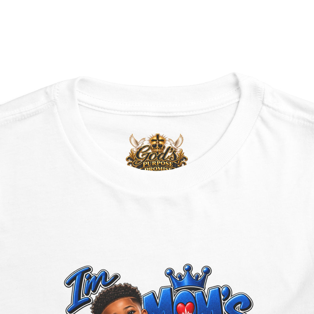 Toddler 'Mom's Little Doctor' Short Sleeve Tee - Cute Kids Doctor Playful Shirt