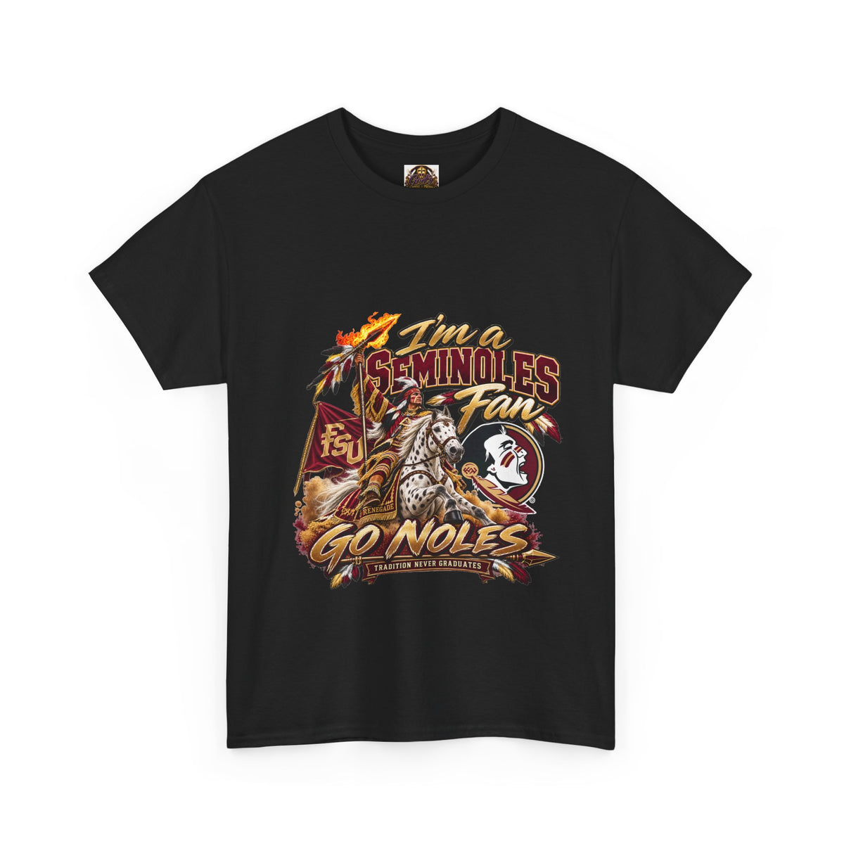 Florida State Seminoles Fan T‑Shirt – “Go Noles” Vintage Football Tee