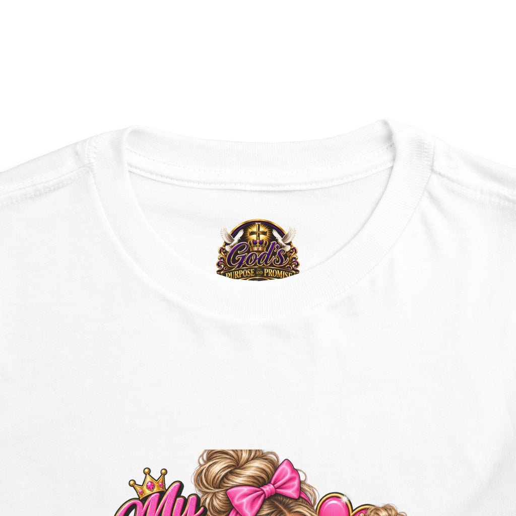 Toddler Tee — “My Mom Says I’m Her Little Princess” Pink Princess Graphic