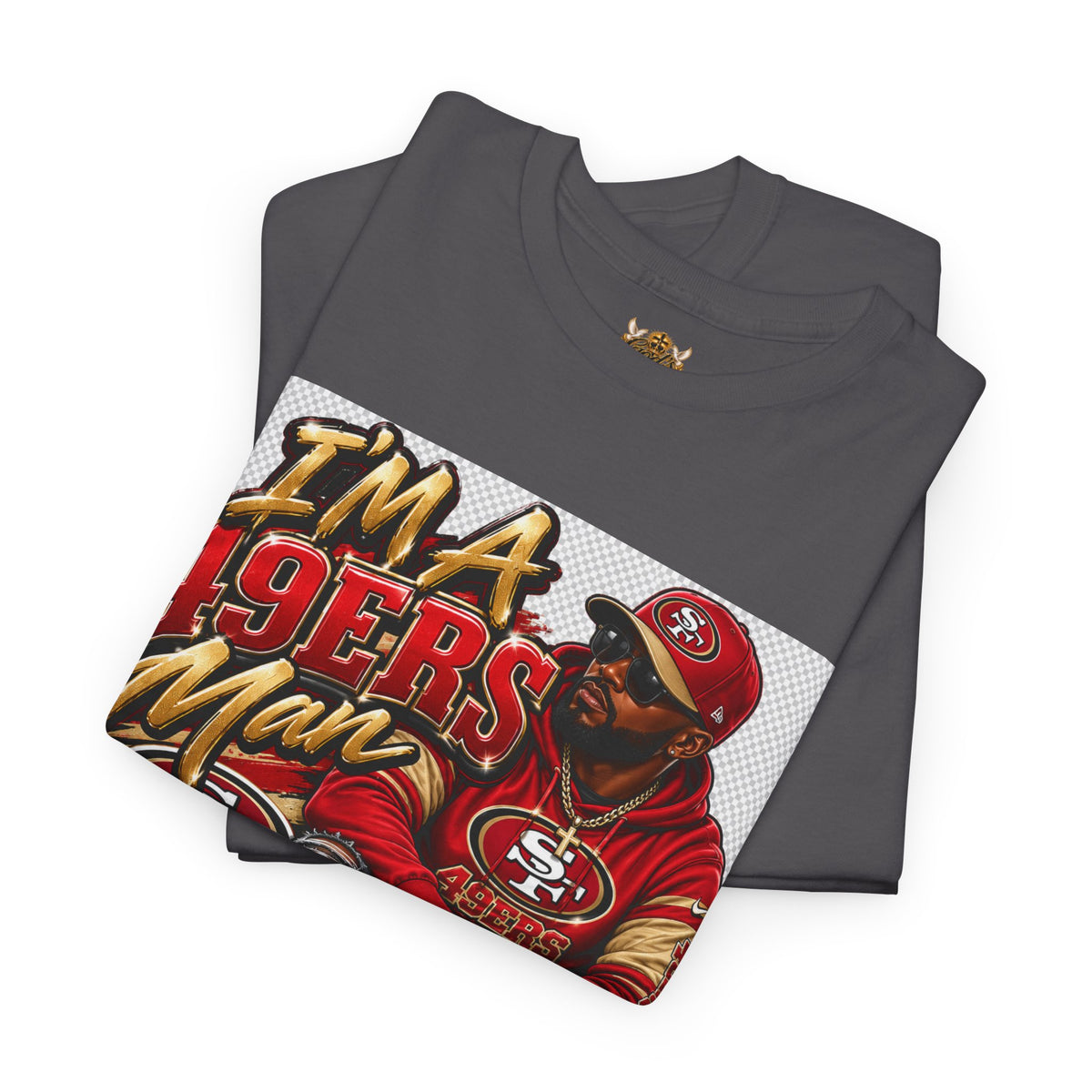 49ers Fan T‑Shirt — "I'm a 49ers Man" Graphic Tee with "Go Niners" Back