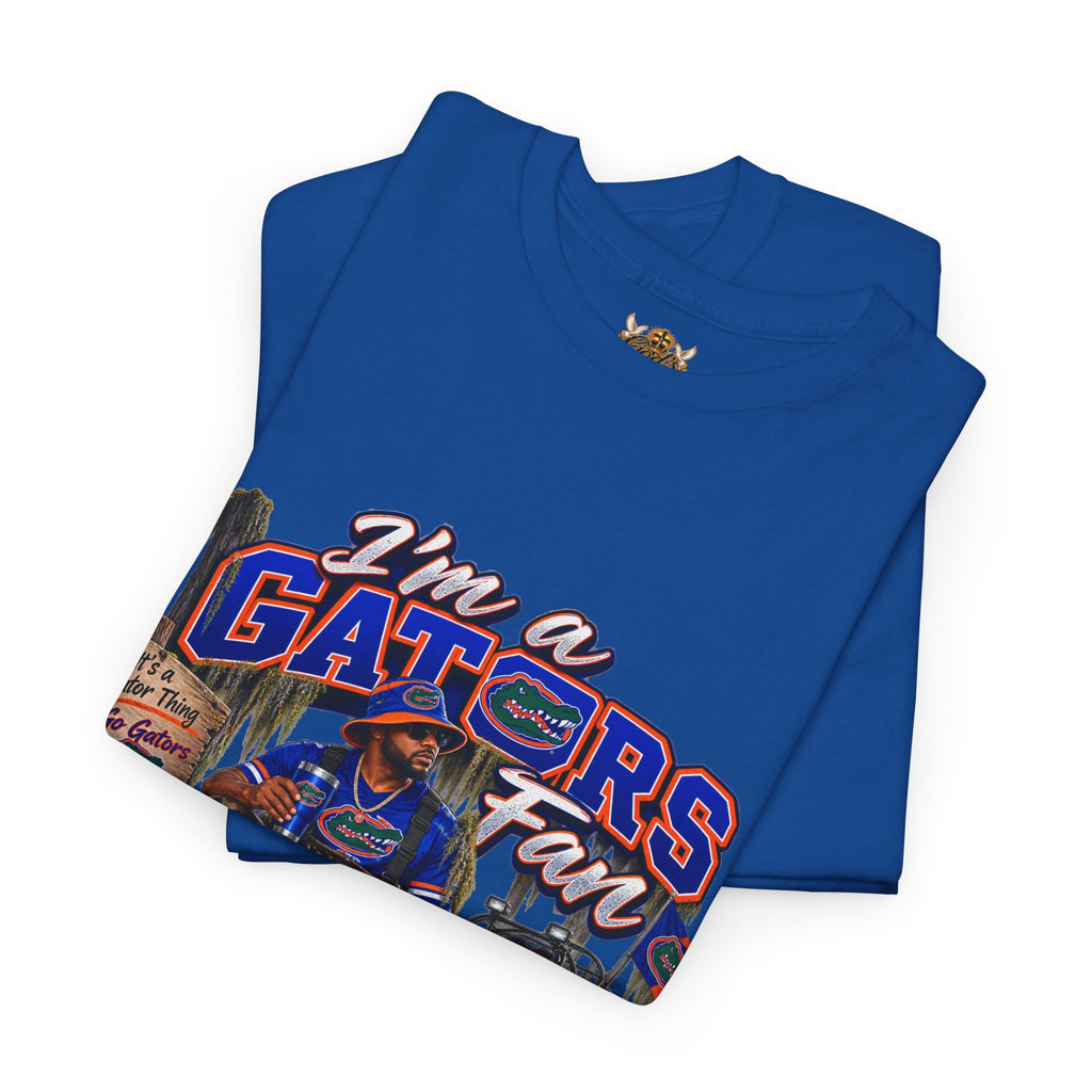 Gators Fan T-Shirt – “I’m a Gators Fan / Gator For Life” Swamp Football Tee