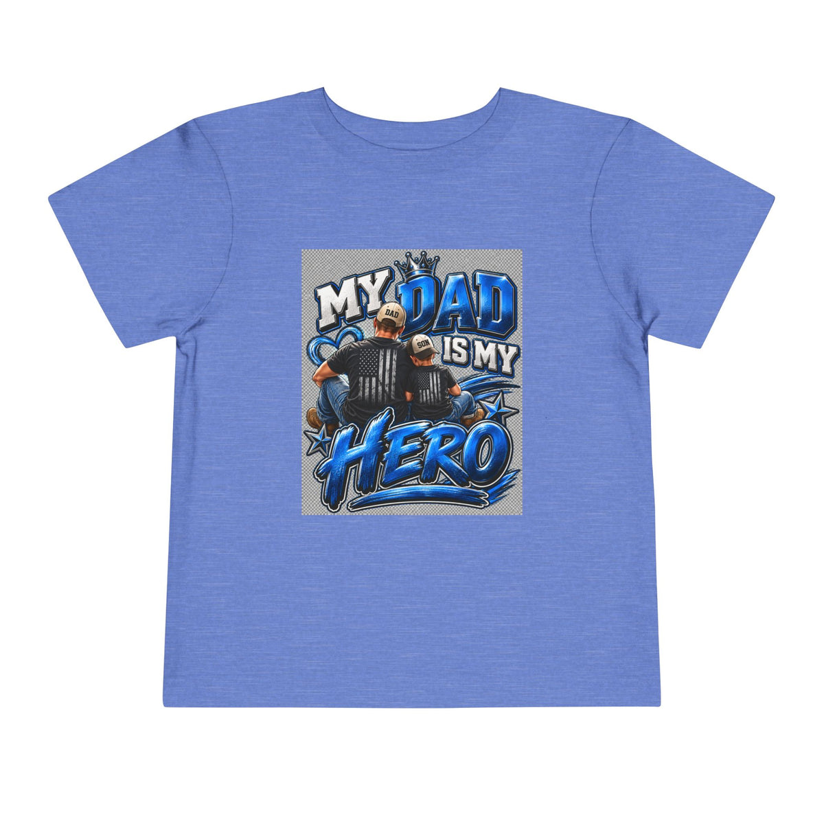 Toddler Tee — "My Dad Is My Hero" Firefighter Design