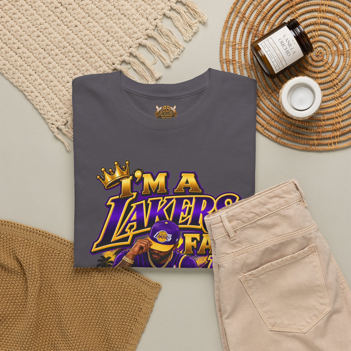 Lakers For Life T-Shirt – I’m a Lakers Fan Graphic Tee