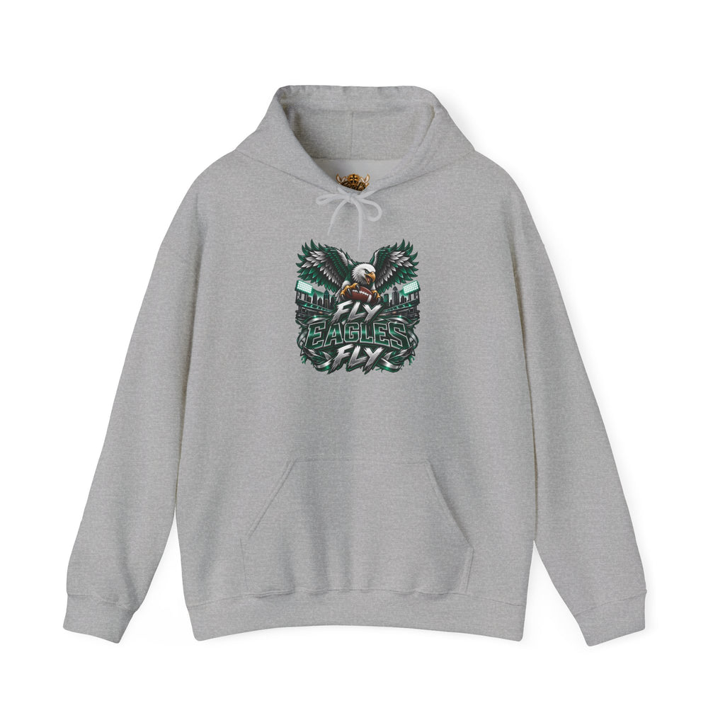 Eagles For Life Hoodie — Bold Eagle Graphic Football Fan Pullover
