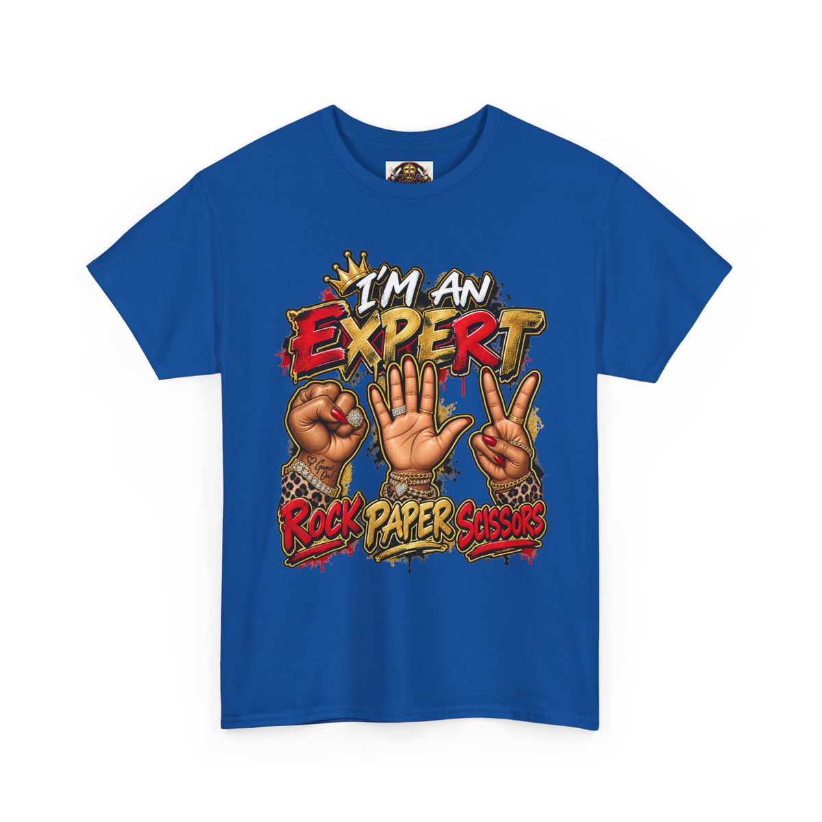 Rock Paper Scissors Expert T-Shirt – Funny Game Hands Graphic Tee